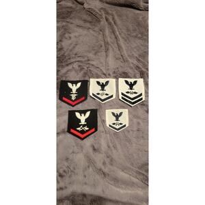 Vintage US Navy Rating Badge Patch Lot Aviation Medical Seabee Dress Uniform